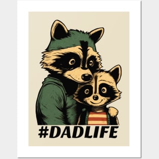 Raccoon dad Posters and Art